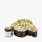 COLOMBA ARTIGIANALE CON "PISTACCHIO VERDE DI BRONTE D.O.P" 800G + VASETTO CREMA DI PISTACCHIO 190G - immagine 2