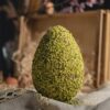 UOVO DI PASQUA ARTIGIANALE DI CIOCCOLATO AL PISTACCHIO E GRANELLA DI PISTACCHIO 450g - immagine 2