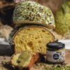 PANETTONE AL PISTACCHIO VERDE DI BRONTE D.O.P. 800g  + Vasetto 190g Crema di Pistacchio - immagine 2