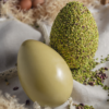 UOVO DI PASQUA ARTIGIANALE DI CIOCCOLATO AL PISTACCHIO E GRANELLA DI PISTACCHIO + UOVO ARTIGIANALE DI CIOCCOLATO AL PISTACCHIO